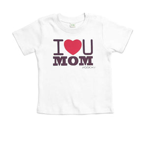 T-Shirt, I love you mom, white
